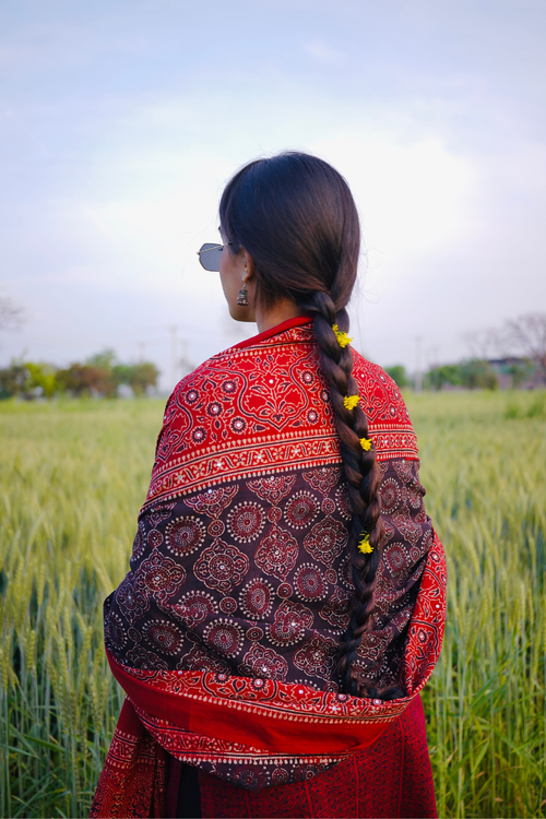 Noori Double Shade Ajrak