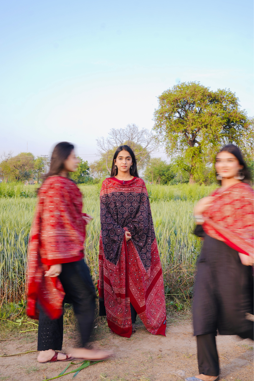Noori Double Shade Ajrak