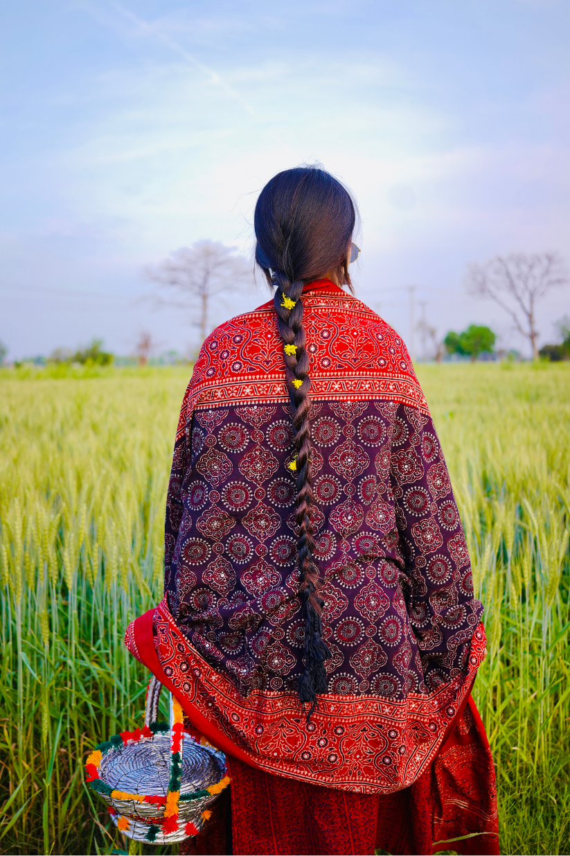 Noori Double Shade Ajrak
