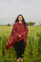 Dil Ruba Classic Red Ajrak