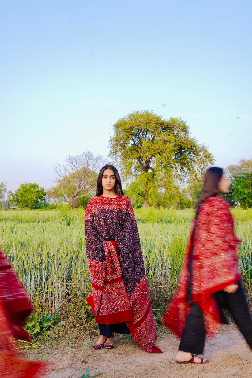 Noori Double Shade Ajrak
