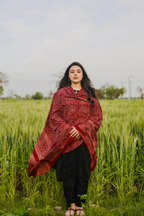 Dil Ruba Classic Red Ajrak