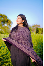 Saajni Black Ajrak