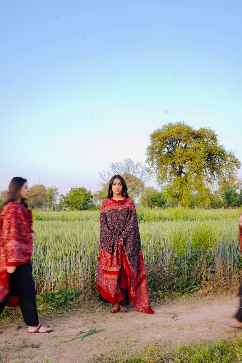 Noori Double Shade Ajrak