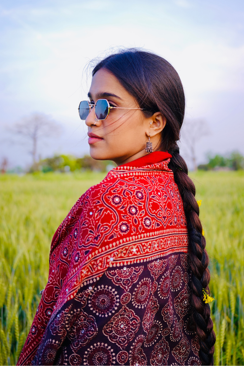 Noori Double Shade Ajrak